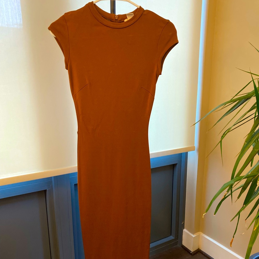 Brown MIDI dress